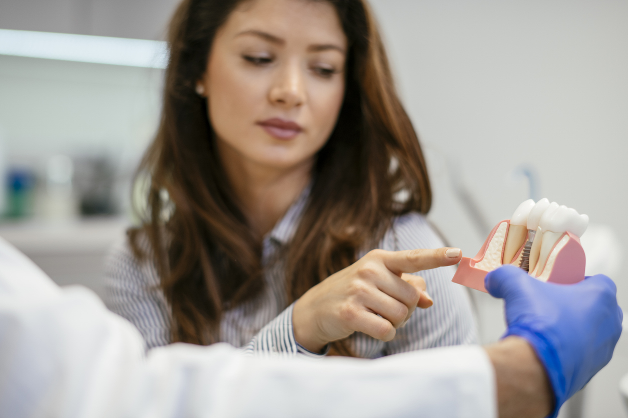 rechazo de un implante dental